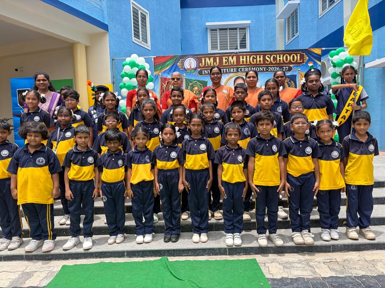 Students during a campus visit and learning programme